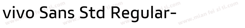 vivo Sans Std Regular字体转换